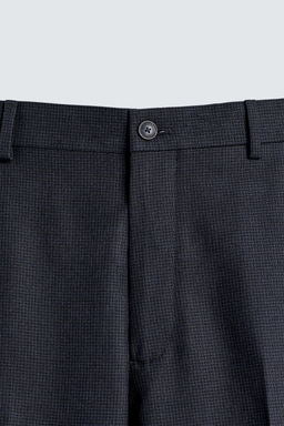 HOUNDSTOOTH SUIT TROUSERS - Zara фото 7
