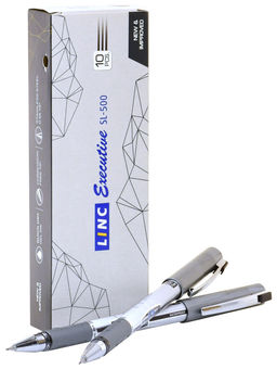 Ручка гел. Linc Executive SL 0,55 мм черный кругл. корп. грип