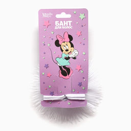 Бант для волос на выпускной, белый, Минни Маус