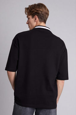 Pamuklu Loose Fit Polo Ti__rt