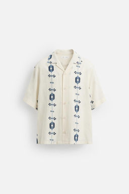 CONTRAST JACQUARD SHIRT - Zara фото 8