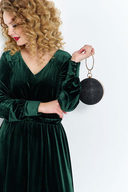 Платье Euro Moda 492 зеленый