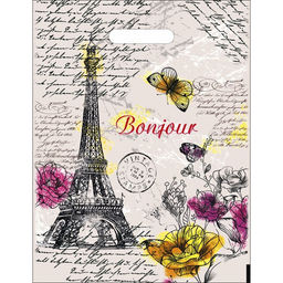 Цена за 50 шт. Пакет Елисейские поля, полиэтиленовый с вырубной ручкой, 35 мкм, 30?40 см