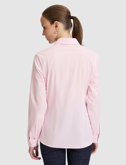Pembe Slim Fit Pamuklu Basic G_mlek