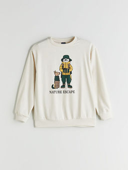 Bisiklet Yaka Erkek ?ocuk Sweatshirt