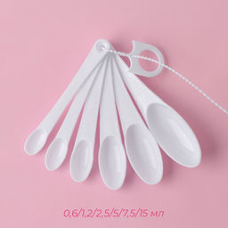 Набор мерных ложек Доляна, 11 шт: 30/60/80/125/250 мл, 0,6/1,2/2,5/5/7,5/15 мл фото 4