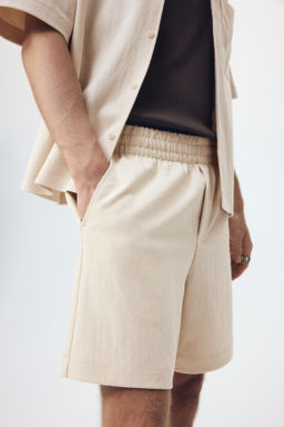 Pantal?n corto interlock Relaxed Fit - H&m фото 9