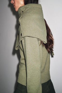 CASHMERE AND WOOL BASIC CARDIGAN - Zara фото 14