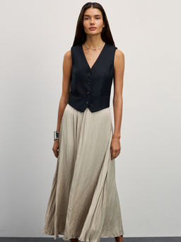 Плиссированная юбка макси / Zarina