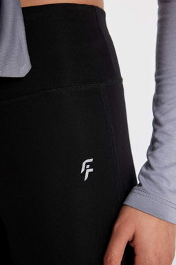 Спортивные тайтсы из плотной ткани DeFactoFit с запахом на талии  фото 6