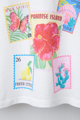 PRINTED T-SHIRT WITH BOWS - Zara фото 3