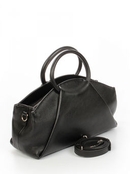 LACCOMA сумка АМ2243-черный натуральная кожа хлопок