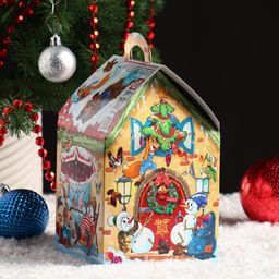 Цена за 5 шт. Подарочная коробка Отдых, домик, 12 х 12 х 19 см - Simaland фото 4