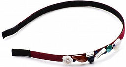 Ободок с камнями PU0322 бордо