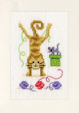 Набор для вышивания VERVACO PN-0145206 Игривые кошки 15 х 10.5 см