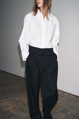 POPLIN SHIRT ZW COLLECTION - Zara фото 4