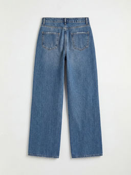 Wideleg Fit Kad?n Jean Pantolon