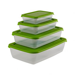 Комплект контейнеров для СВЧ "Лайт" 4шт (0,45+0,9+1,9+3)л прямоуг. арт.С556 ВЫВОД