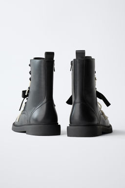 ANKLE BOOTS WITH BOW DETAIL - Zara фото 5