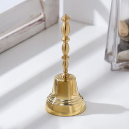 Колокольчик Валдайский Позвонок №5, полированный, с длинной ручкой, d=54 мм - Simaland фото 2