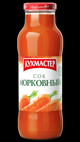 Цена за 4 шт. Сок Кухмастер Морковный с мякотью 680 мл