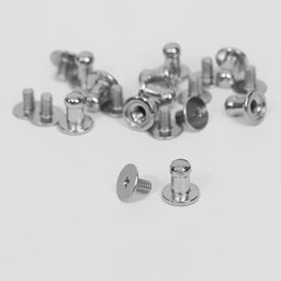 Цена за 3 шт. Кобурный винт d = 5/8 9 мм, 10 шт, цвет серебряный - Арт узор фото 4