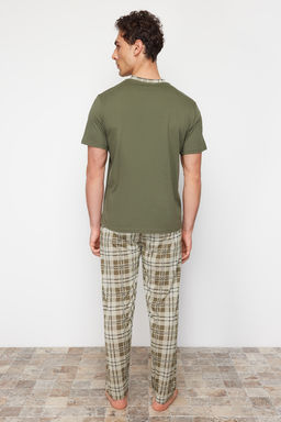 TRENDYOL MAN Antrasit Regular Fit Ekose Orme Pijama Tak?m? TMNSS24PT00037 - Trendyolmilla фото 14