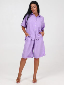 566 ЖЕНСКИЙ КОСТЮМ (шорты) (Сирень) - А-дина фото 2