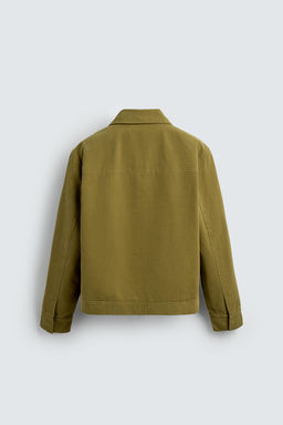 TEXTURED ZIP-UP OVERSHIRT - Zara фото 8
