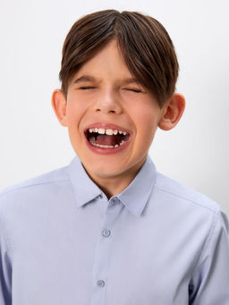 ACOOLA / Сорочка верхняя детская для мальчиков Tumpy голубой  фото 5