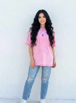 K13312 Футболка варенка (хлопок) РОЗОВЫЙ