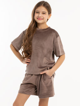 Комплект для девочек Кэт Молочный шоколад М-8КД MODAMICA