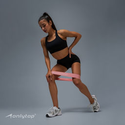 Топ спортивный ONLYTOP Comfort, размер M, чёрный