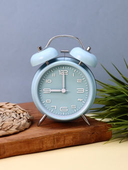 Часы-будильник "Numeral white", blue (16,7х12,5 см)