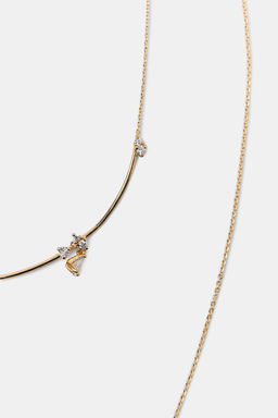 PACK OF 2 MINIMALIST SHIMMER NECKLACES - Zara фото 6
