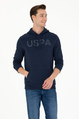 U. S. Polo Assn / Мужской темно-синий базовый свитшот - U.s. polo assn фото 17