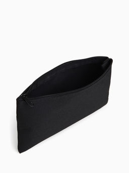 Цена за 3 шт. Косметичка-пенал на молнии, плоская, маленькая, чёрная