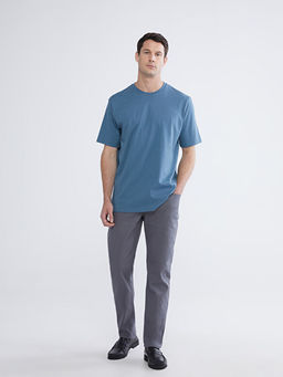 Bisiklet Yaka Penye Erkek Ti??rt