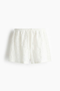 Pantal?n corto en jacquard con cord?n de ajuste
