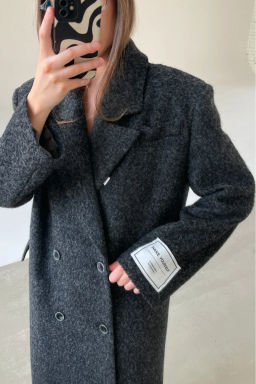 Пальто-макси Черный - Erist store фото 2