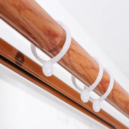 Цена за 2 шт. Кольцо для карниза, d=34/40 мм, 10 шт., белое