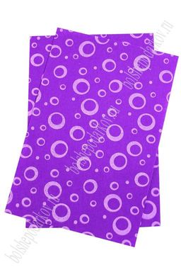 Фетр жесткий Кружочки 1 мм (10 листов) SF-835, фиолетовый