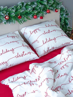 Постельное бельё евро «Этель» Christmas letter, бязь