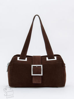 Сумка женская кожаная 0873CF coffee Polina&Eiterou