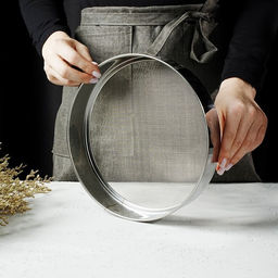 Сито для просеивания Доляна «Металлик», d=21 см, серебристое