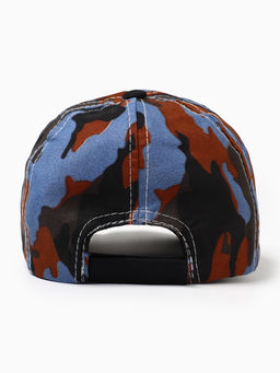 Цена за 3 шт. Кепка для мальчика MINAKU Камуфляж, чёрно-синяя, размер 44-46 (6-12 мес.)  фото 3