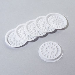 Лунки для смешивания клея, набор - 40 шт., 4.8×0.5 см, белая