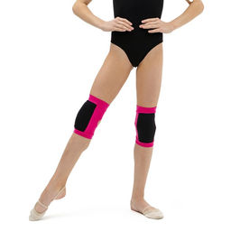 Наколенники для гимнастики и танцев Grace Dance, с уплотнителем, р. XXS, 3-5 лет, цвет фуксия/чёрный  фото 7