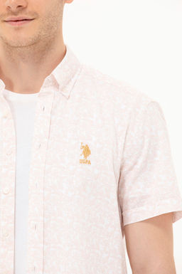 Мужская рубашка Camel с коротким рукавом - U.s. polo assn фото 7