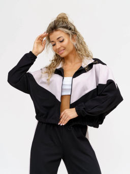 Костюм женский, цвет черный серый